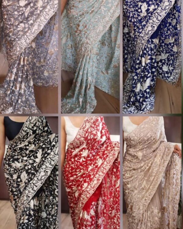 Pure crepe silk sarees