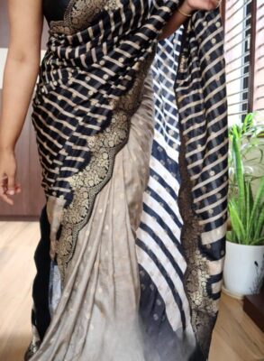 Pure munga silk saree
