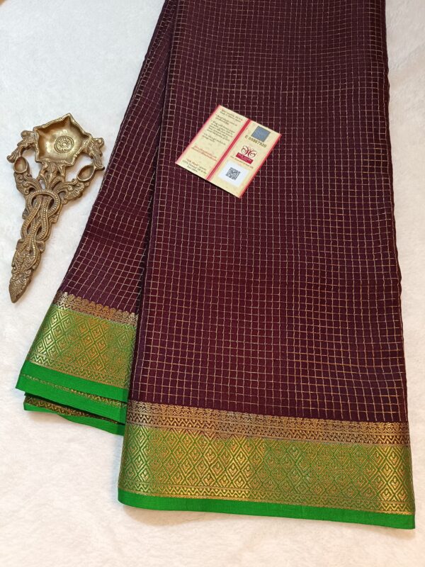 Pure crepe Mysore silk sarees - Image 5