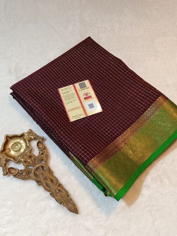 Pure crepe Mysore silk sarees - Image 2