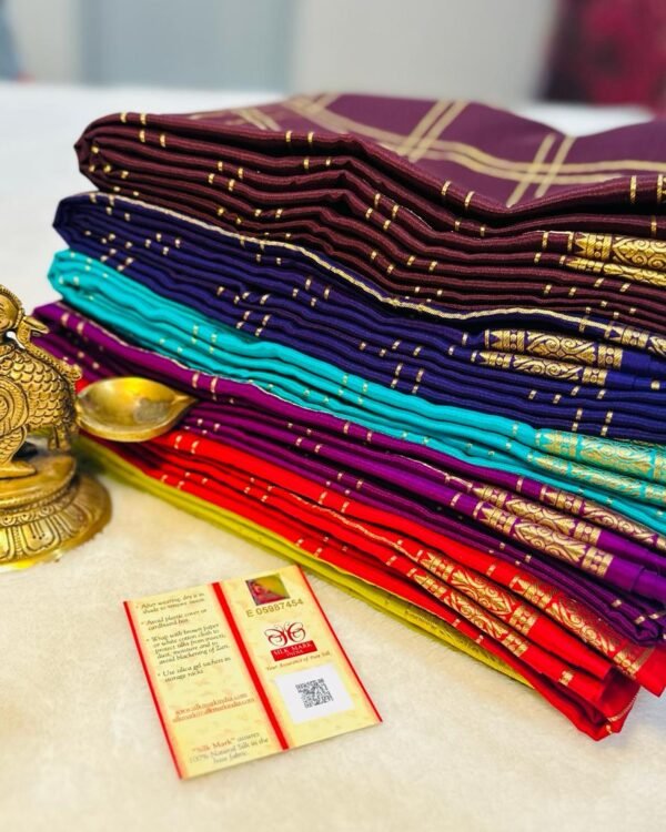 Best Mysore Crepe silk sarees