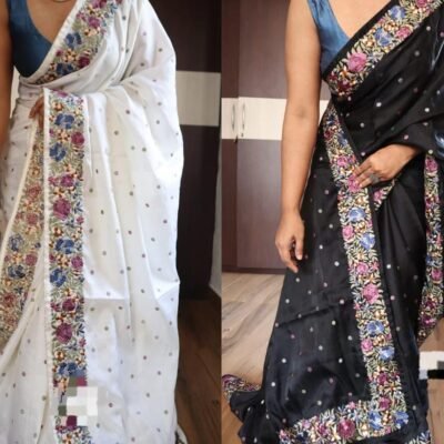 Satin silk saree