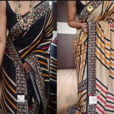 Elegant tussar silk saree
