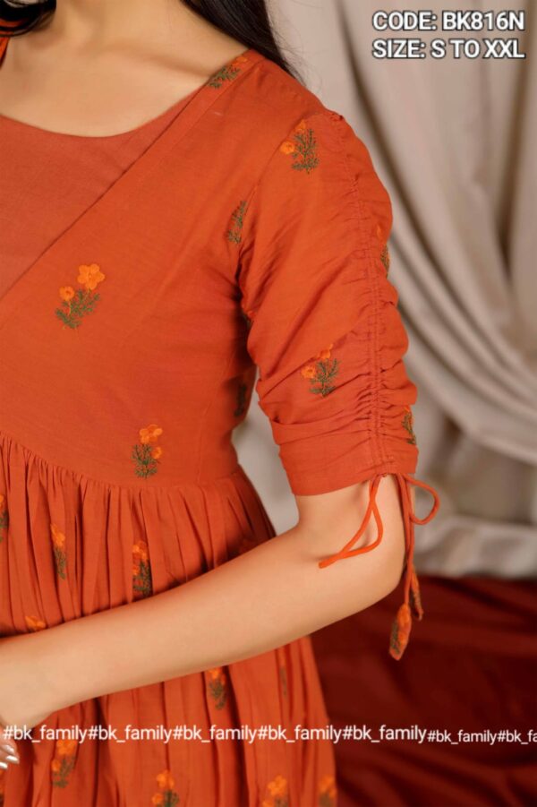 Tangerine Summer Midi Dress in Yam - Image 6