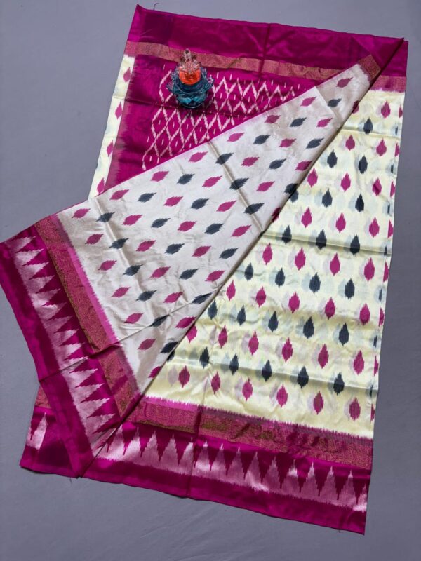 Ikkat pochampally silk sarees - Image 4