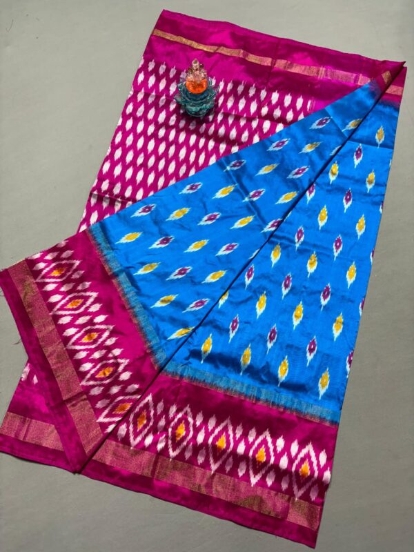 Ikkat pochampally silk sarees - Image 3