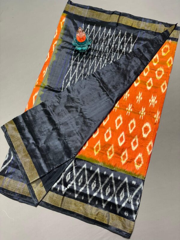 Ikkat pochampally silk sarees - Image 2