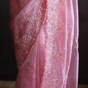 Organza pure silk saree