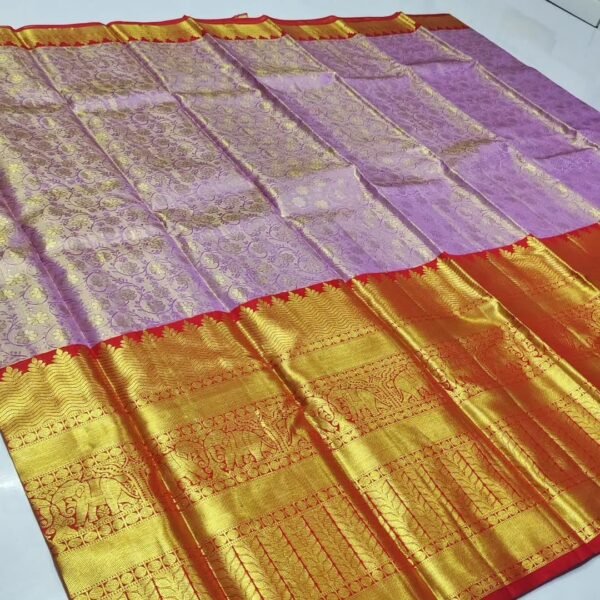 New pure kanchipattu tissue handloom long border
