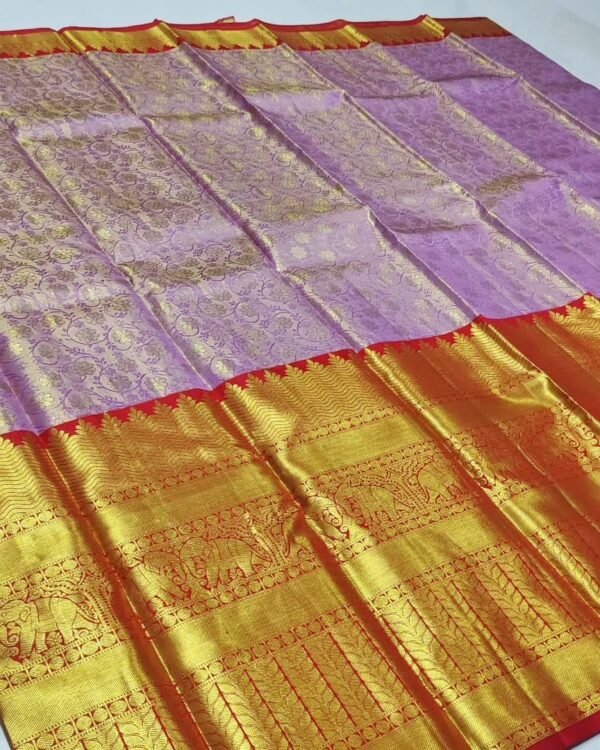 New pure kanchipattu tissue handloom long border