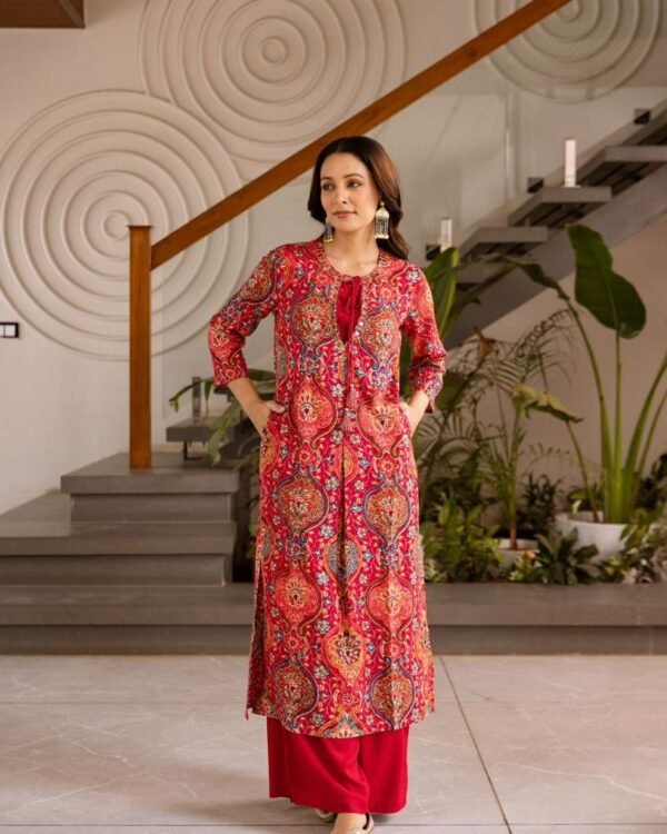 Premium German reyon embroidered kurta