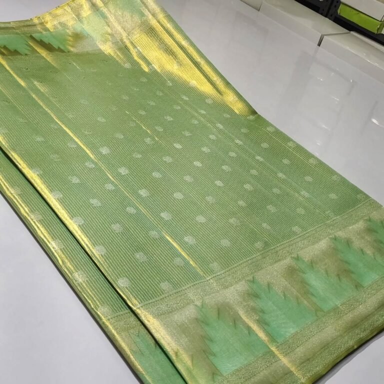 Pure kanchi pattu tissue edge to edge Meenakari brocade designs 36 Pure kanchi pattu tissue edge to edge Meenakari brocade designs