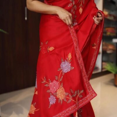 Pure tussar silk sarees in silver zari