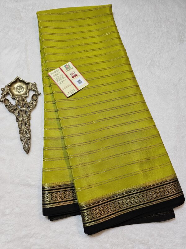 Pure Mysore Crepe silk sarees - Image 3