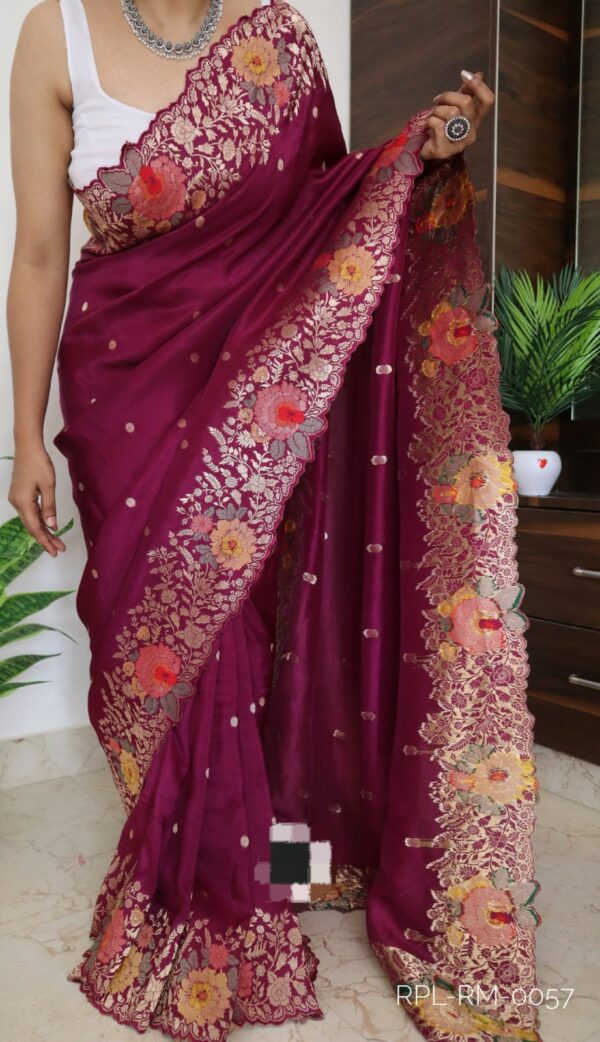 Pure Munga silk sarees - Image 16