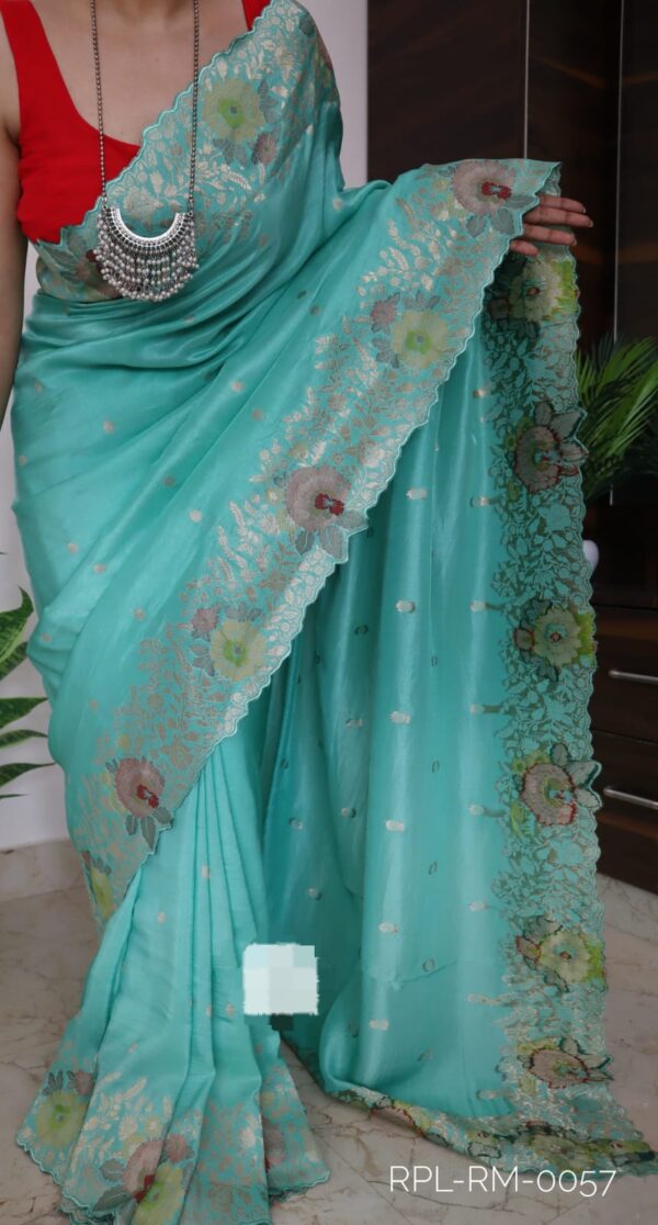 Pure Munga silk sarees - Image 4