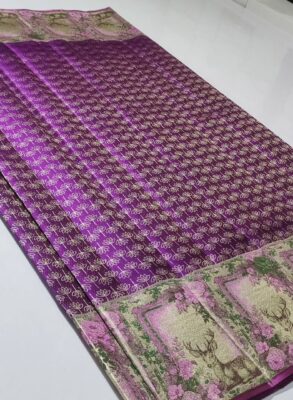 Bridal wear pure kanchipattu resham warp