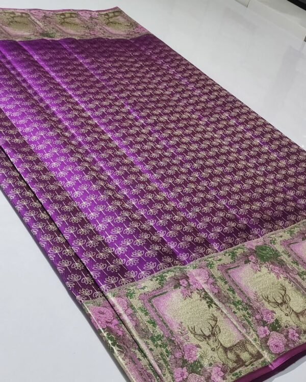 Bridal wear pure kanchipattu resham warp Silk Certified Saree Silk Mark Certified Sarees | Eflina