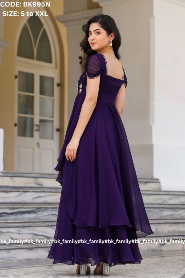 Prakshi Elegant Gown in Purple - Image 2