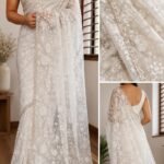 Party Wear Saree Collections – Eflina 29 Beautiful floral Chantilly lace exclusive sarees