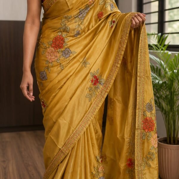 Elite collection of beautiful tussar silk saree