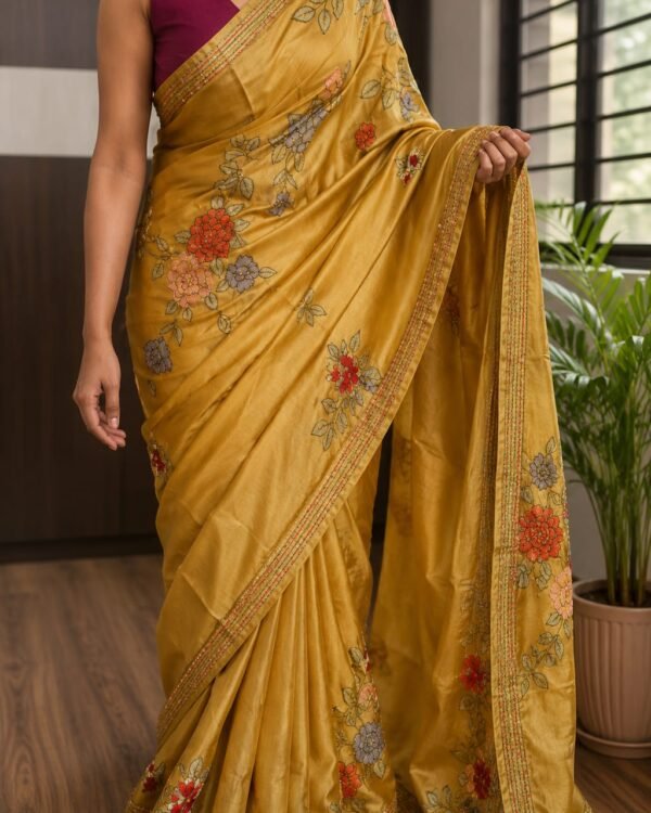 Elite collection of beautiful tussar silk saree