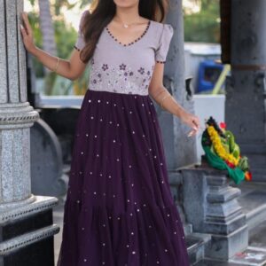 Srinika Long (Dress) in Wine