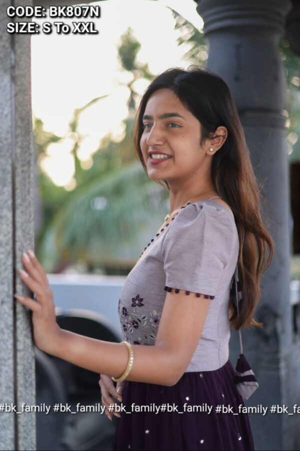 Srinika Long (Dress) in Wine - Image 3