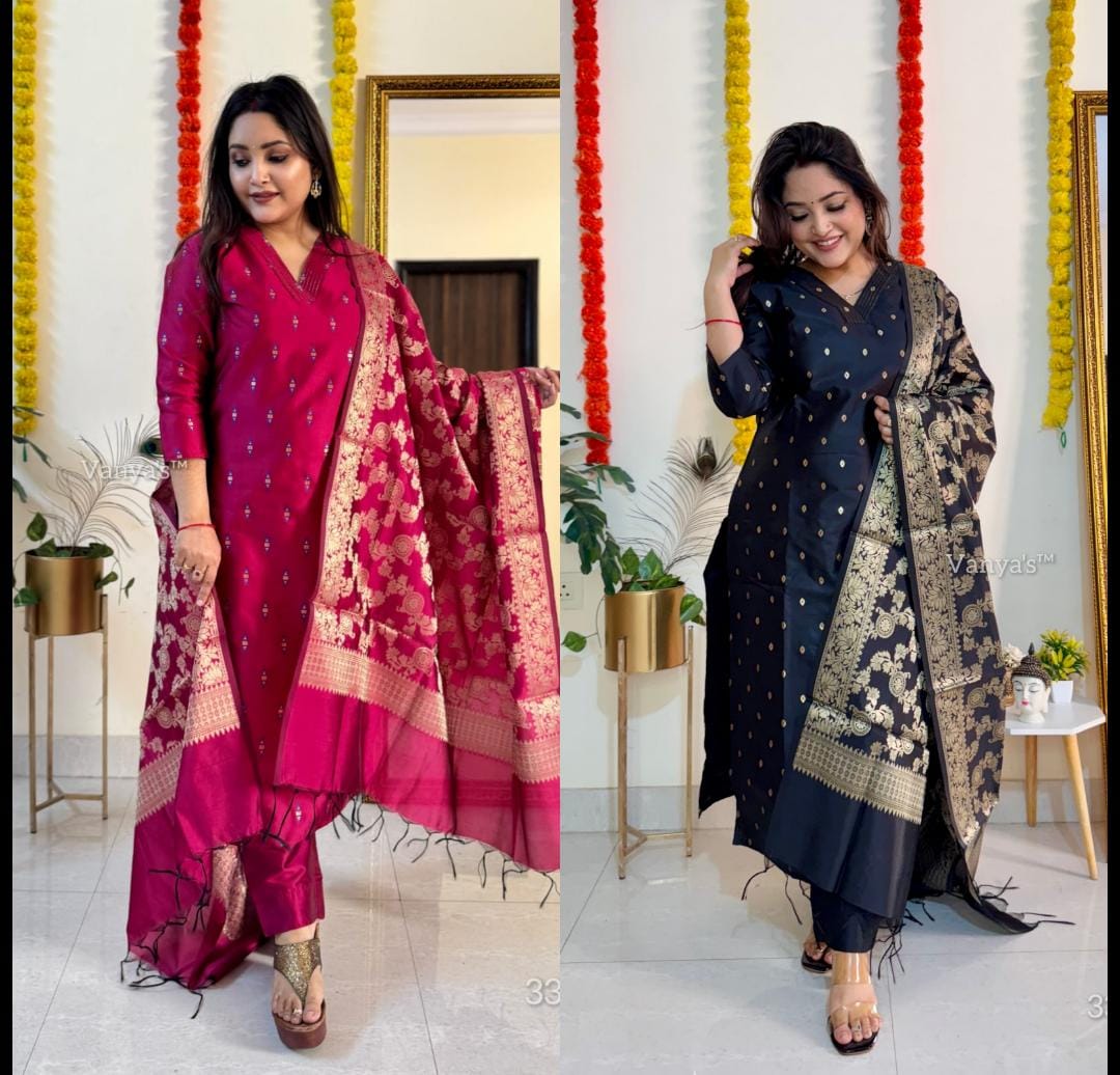 Kurta dola silk banarasi 1 Kurta dola silk banarasi