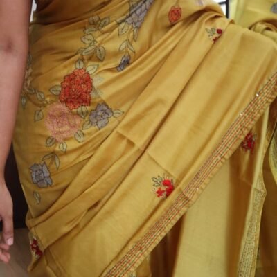 Elite collection of beautiful tussar silk saree