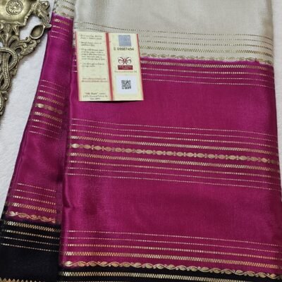 Pure crepe Mysore silk sarees