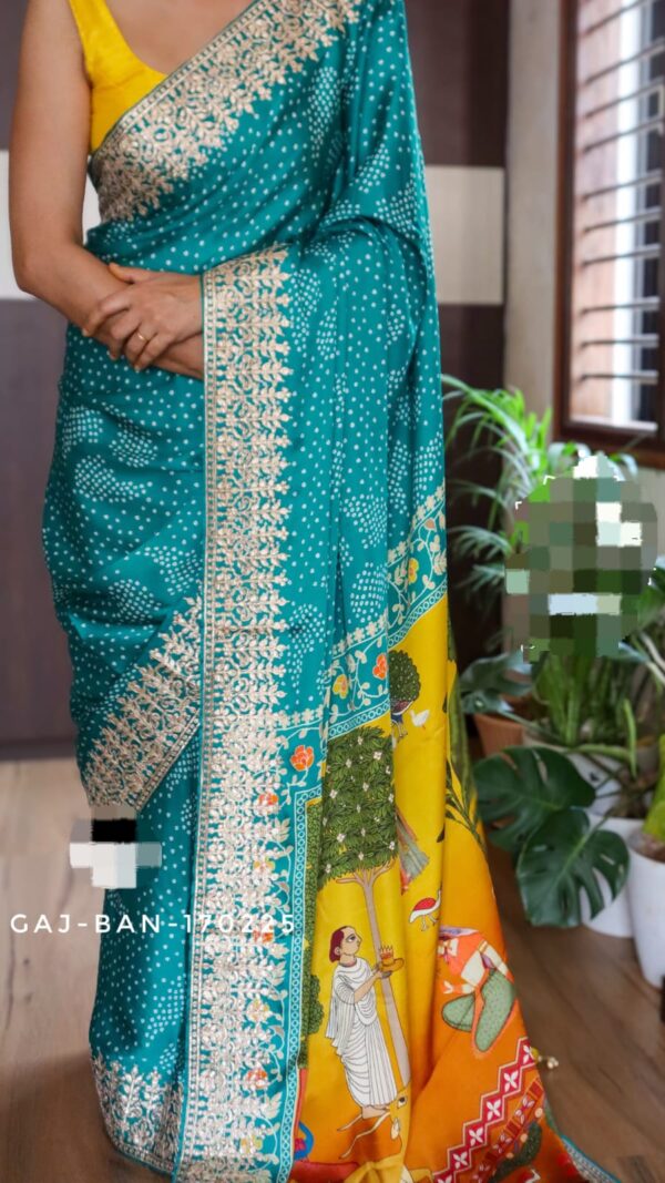 Pure Gajji silk saree