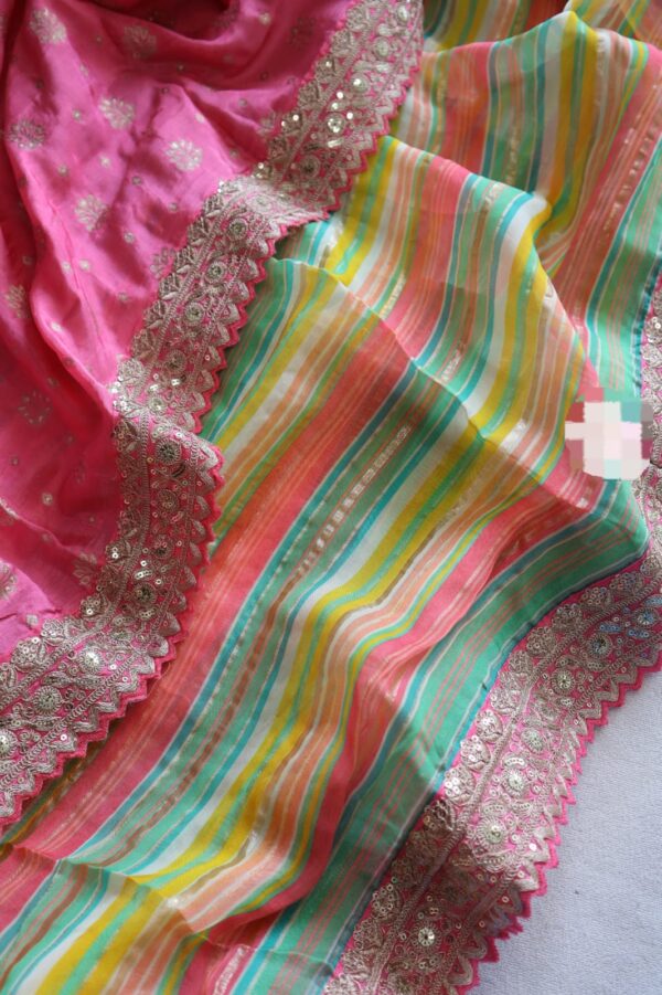 Handloom pure banarasi Organza silk sarees with pure tissue foil weaving