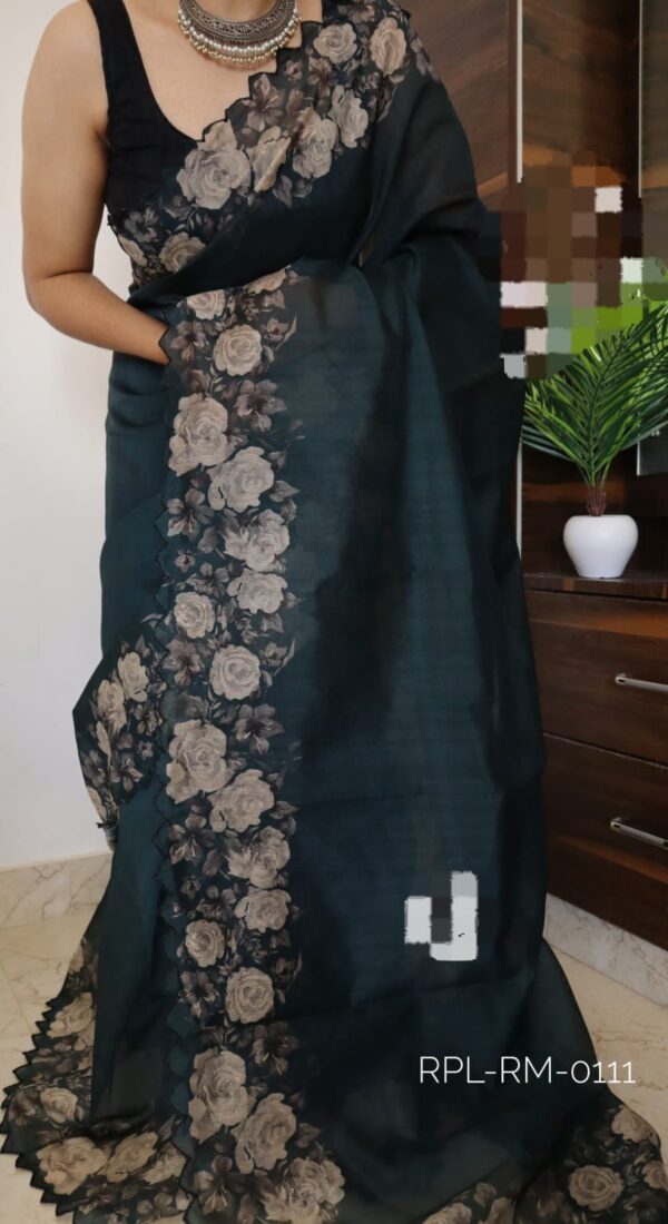 Tussar silk sarees - Image 5