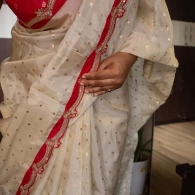 Pure tissue kora silk sarees with sequins
