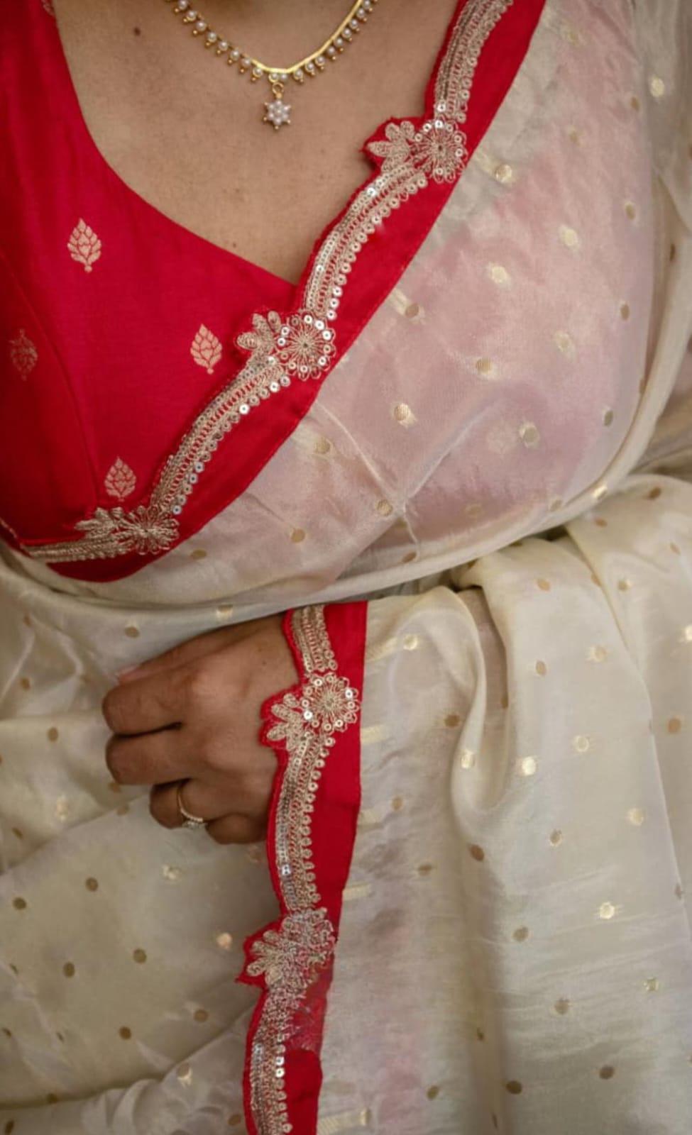 Pure tissue kora silk sarees with sequins 8 Pure tissue kora silk sarees with sequins - Image 8