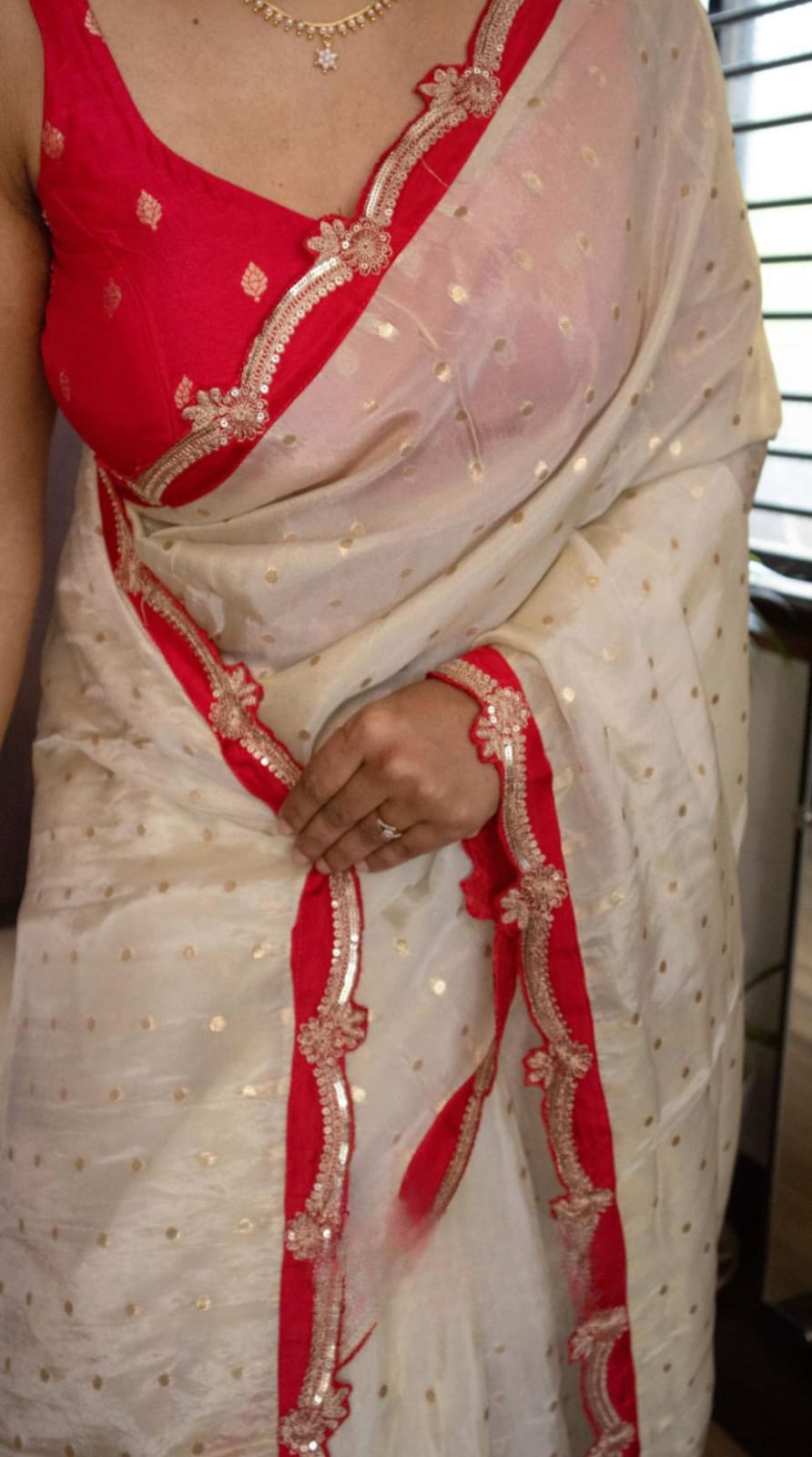 Pure tissue kora silk sarees with sequins 9 Pure tissue kora silk sarees with sequins - Image 9