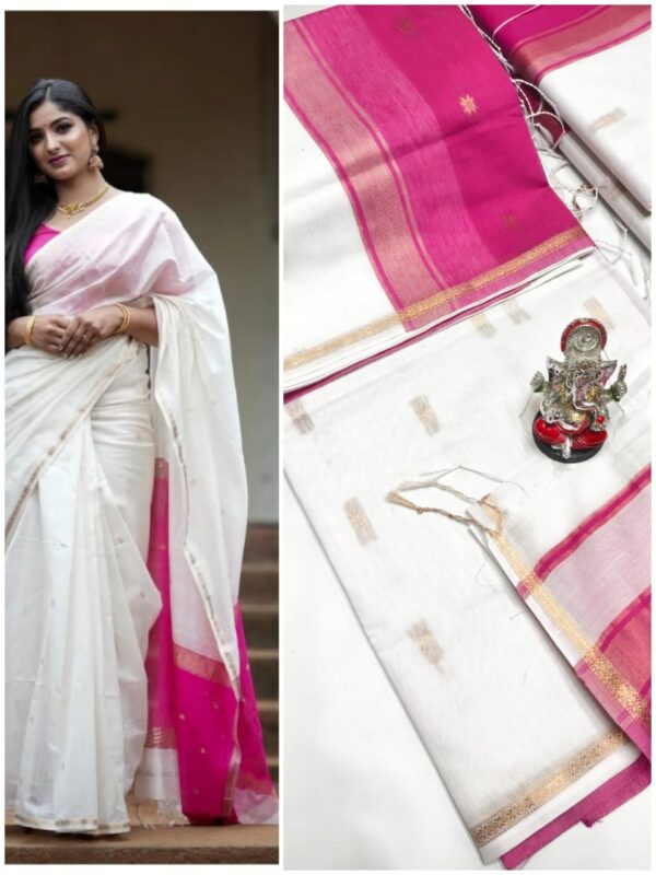 Maheshwari Silk Cotton Sarees - Image 5