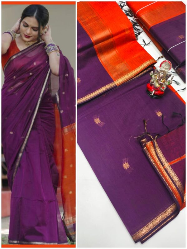 Maheshwari Silk Cotton Sarees - Image 3