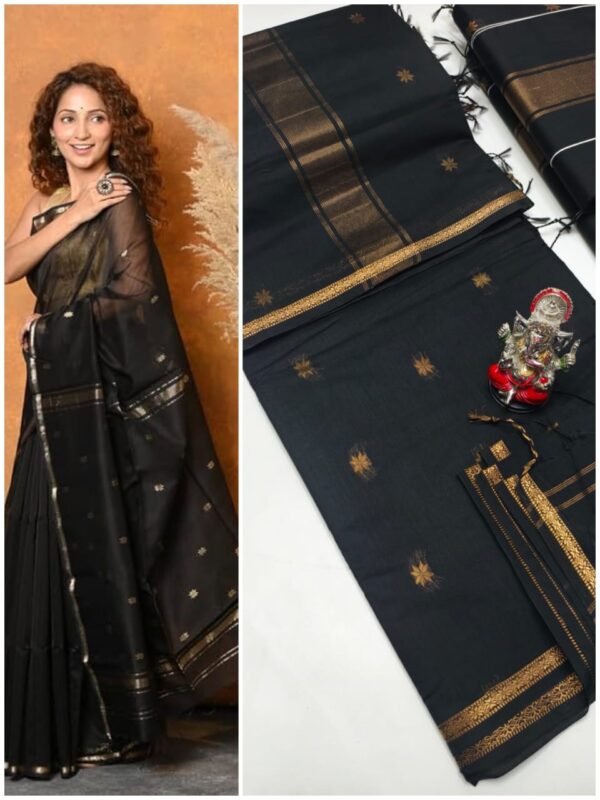 Maheshwari Silk Cotton Sarees  - Image 10