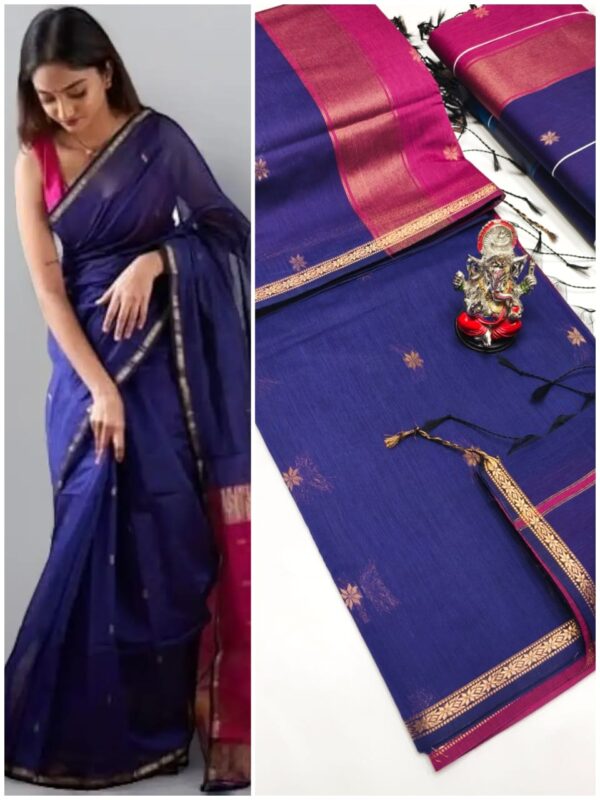 Maheshwari Silk Cotton Sarees  - Image 2