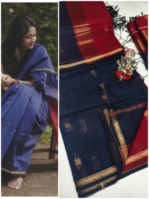 Maheshwari Silk Cotton Sarees  - Image 6