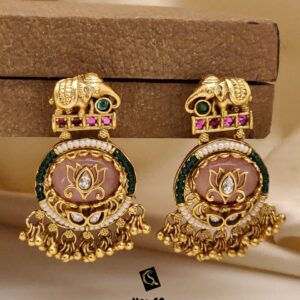 Buy Antique Earrings | Brass High Gold