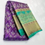Pure kanchipattu resham warp meenakari brocade designs