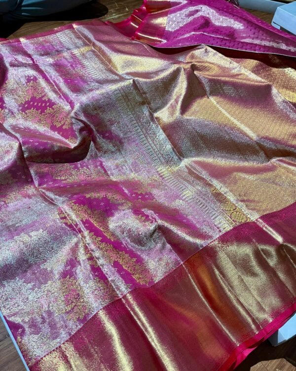 Special Pure kanchipattu tissue kalanjali brocade