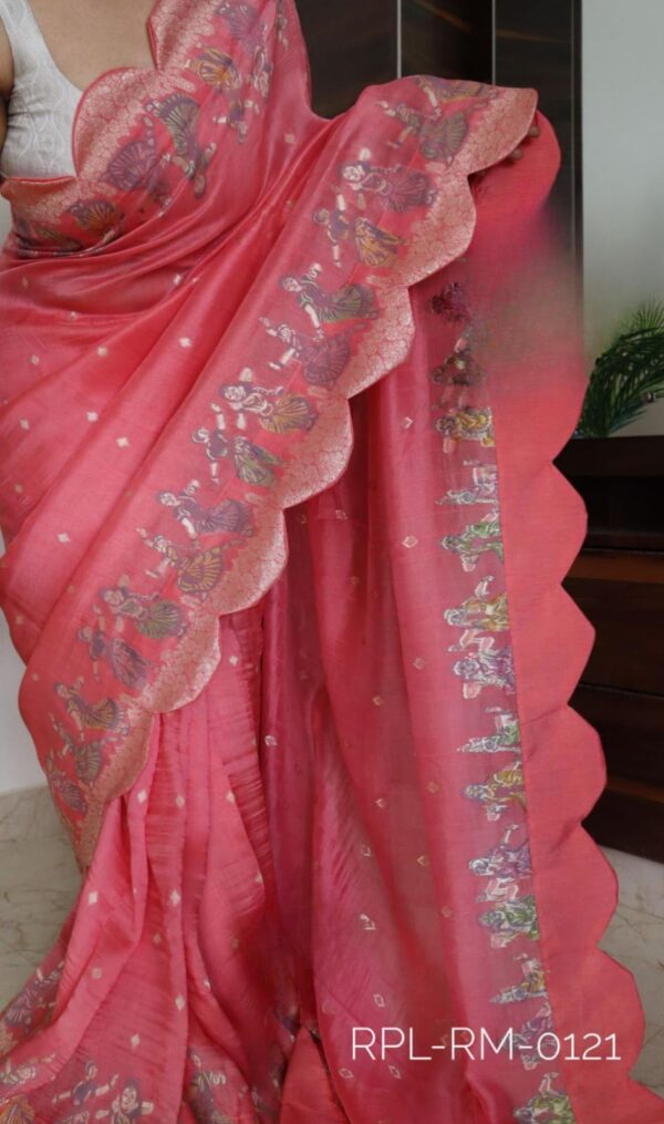 Pure Tussar silk sarees - Image 11