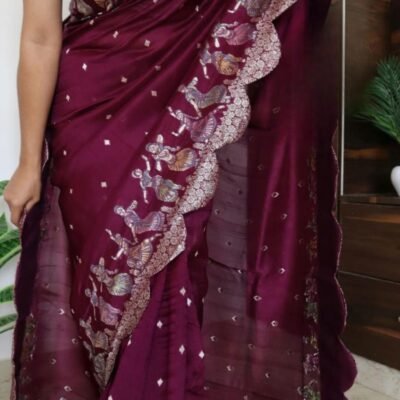 Pure Tussar silk sarees