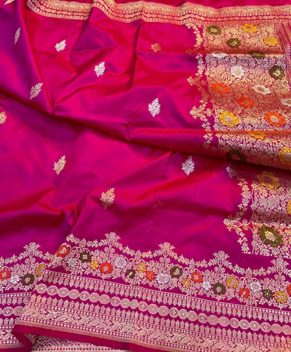 Pure Banaras katan silk handloom saree