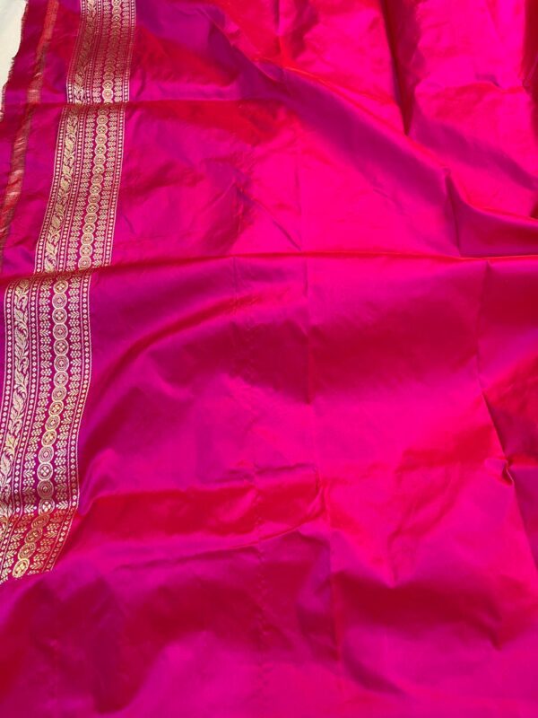 Pure Banaras katan silk handloom saree - Image 2