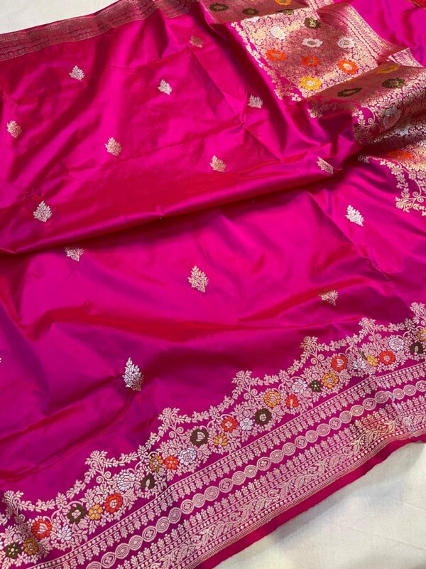 Pure Banaras katan silk handloom saree - Image 5